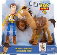 Набор из 2х фигурок История Игрушек 4: Ковбой Вуди и Бузлай (Toy Story Disney Pixar 4 Woody and Bullseye Adventure Pack)